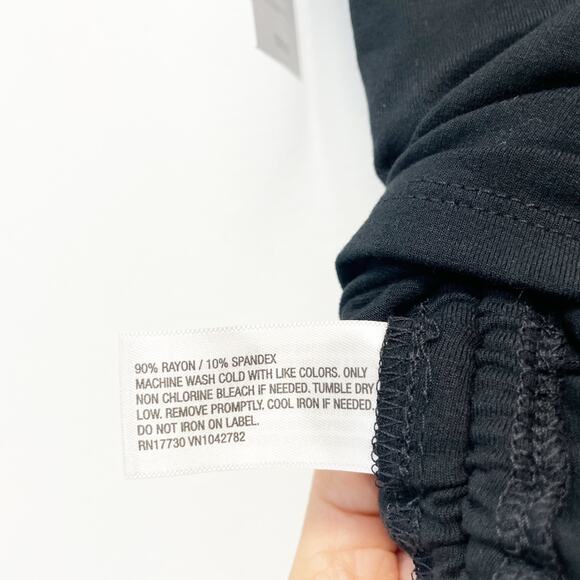 Isabel By Ingrid & Isabel Black Sleeveless Ruched Side Tie Tank Maternity Top XS - Picture 6 of 6